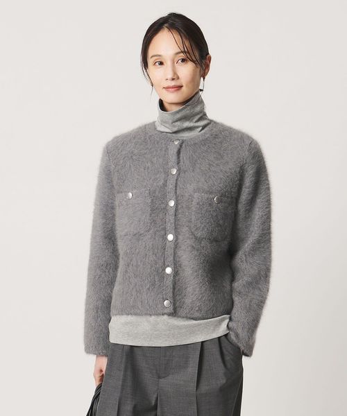 UNITED ARROWS/フォックスカシミヤ クルーネック ジャケット カーディガン/カーディガン / ボレロ