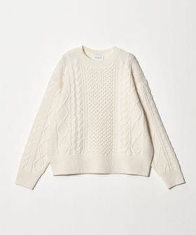 UNITED ARROWS/ケーブル クルーネック ニット/ニット / セーター