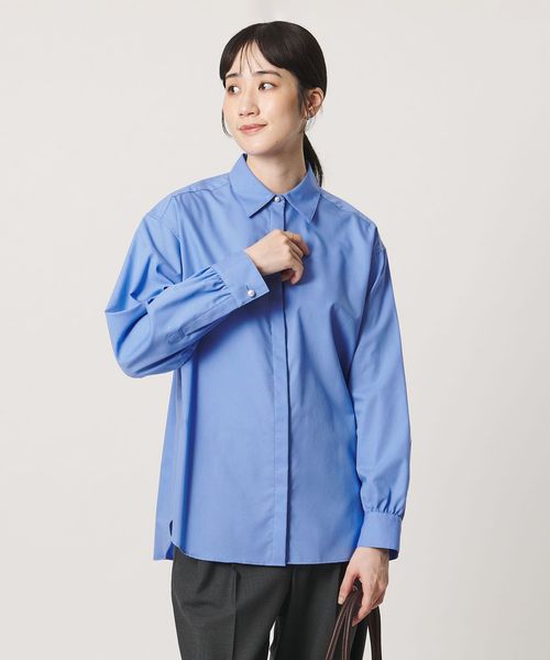 UNITED ARROWS/ピンオックス パールライク ボタン シャツ/シャツ / ブラウス