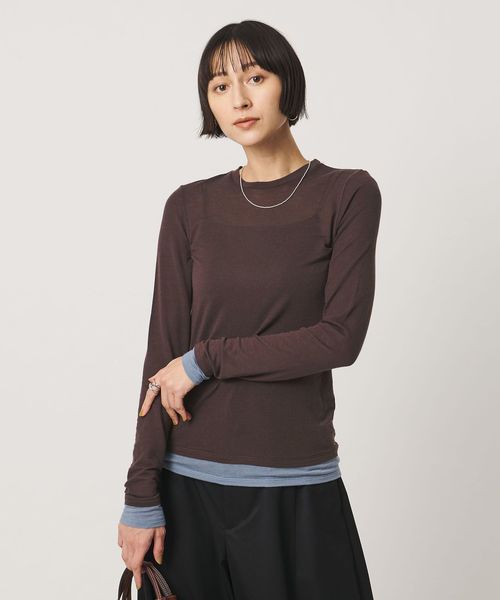 UNITED ARROWS/シアー レイヤード ロングスリーブ Tシャツ/Tシャツ / カットソー