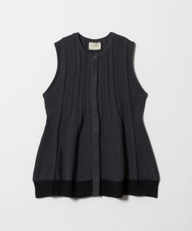 UNITED ARROWS/ペプラム ケーブル ベスト/ベスト