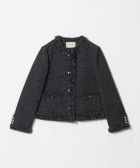 UNITED ARROWS/ツイード ノーカラー ジャケット/ノーカラージャケット