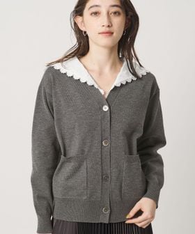 UNITED ARROWS/2WAY レース セーラー ニット カーディガン/カーディガン / ボレロ