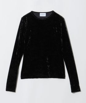 UNITED ARROWS/ベロア クルーネック ロングスリーブ Tシャツ/Tシャツ / カットソー