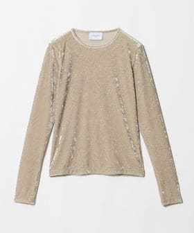 UNITED ARROWS/ベロア クルーネック ロングスリーブ Tシャツ/Tシャツ / カットソー