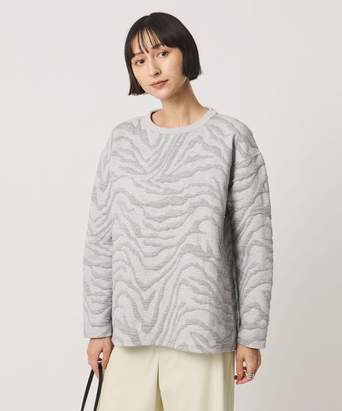 UNITED ARROWS/ジャガード スウェット プルオーバー カットソー/Tシャツ / カットソー