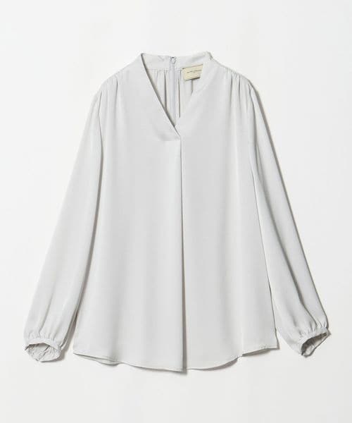 UNITED ARROWS/サテン ドレープ Vネック ブラウス/シャツ / ブラウス
