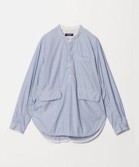 UNDERCOVER/＜UNDERCOVER＞ノーカラー ストライプ ビッグ シャツ/シャツ / ブラウス