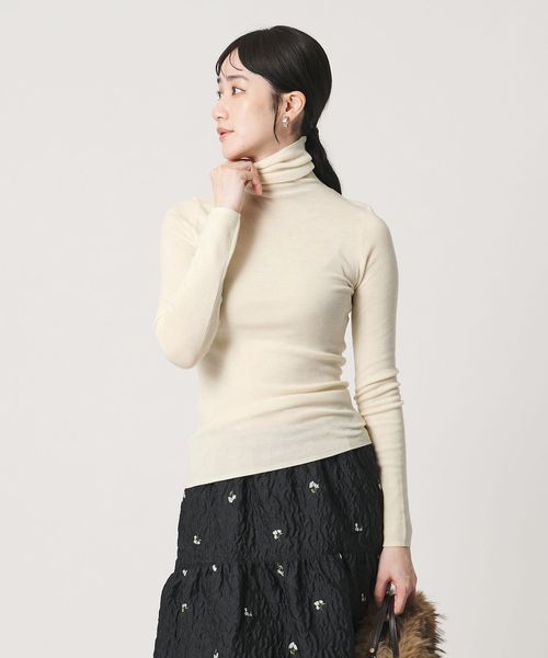 UNITED ARROWS/18G フィットリブ タートルネック ニット/ニット / セーター