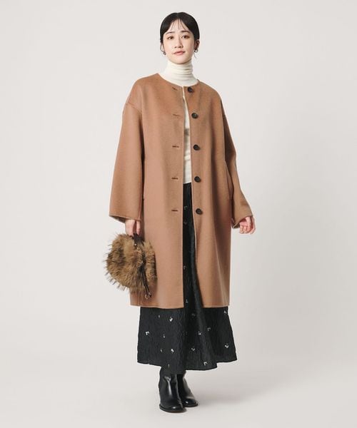 UNITED ARROWS/リバー ノーカラーコート/ノーカラーコート