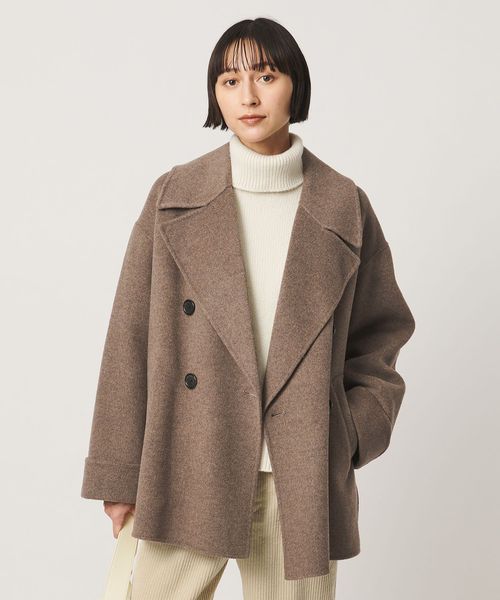 UNITED ARROWS/ウール リバー ミドル Pコート/ピーコート