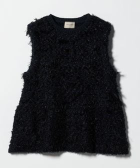 UNITED ARROWS/ミックスヤーン ペプラム ベスト/ニット / セーター