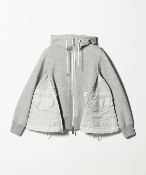 sacai/＜sacai＞ジップ スウェットフーディー/スウェット / パーカー
