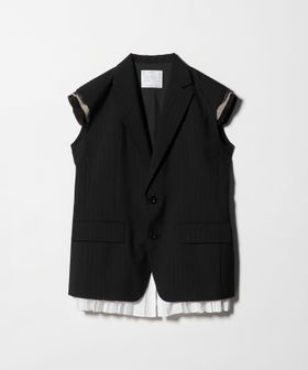 sacai/＜sacai＞レイヤード スーツ ベスト/その他ジャケット / スーツ / セットアップ
