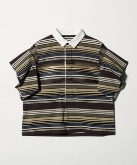 sacai/＜sacai＞ボーダー ショートスリーブ シャツ/シャツ / ブラウス