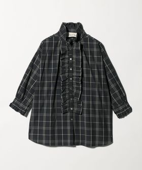 dahl'ia/【別注】＜dahl’ia＞チェック フリルブラウス/シャツ / ブラウス