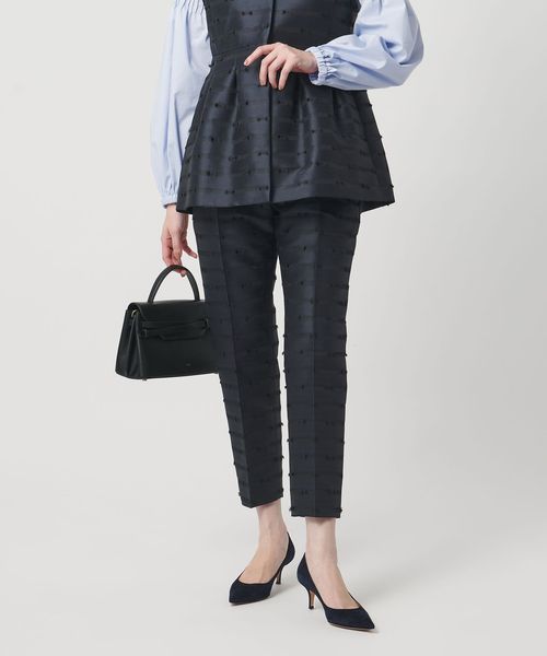 UNITED ARROWS/リボン カットジャガード パンツ/スラックス