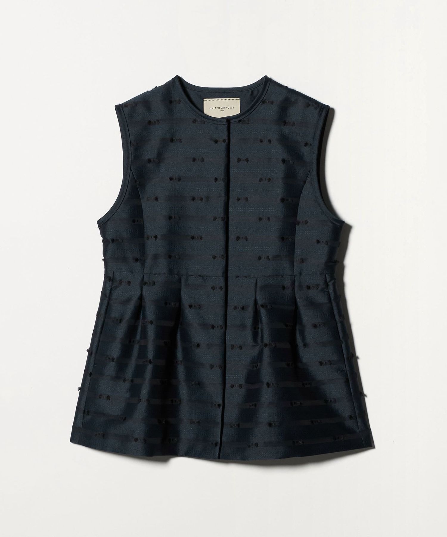 リボン カットジャカード ベスト　アローズ リボン カットジャガード ベスト