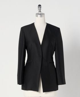 UNITED ARROWS/Vネック ノーカラージャケット/ノーカラージャケット