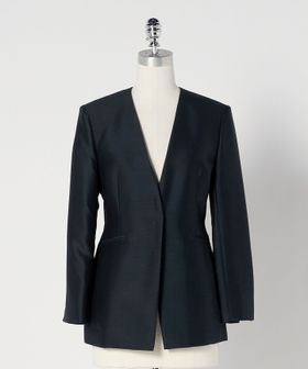 UNITED ARROWS/Vネック ノーカラージャケット/ノーカラージャケット