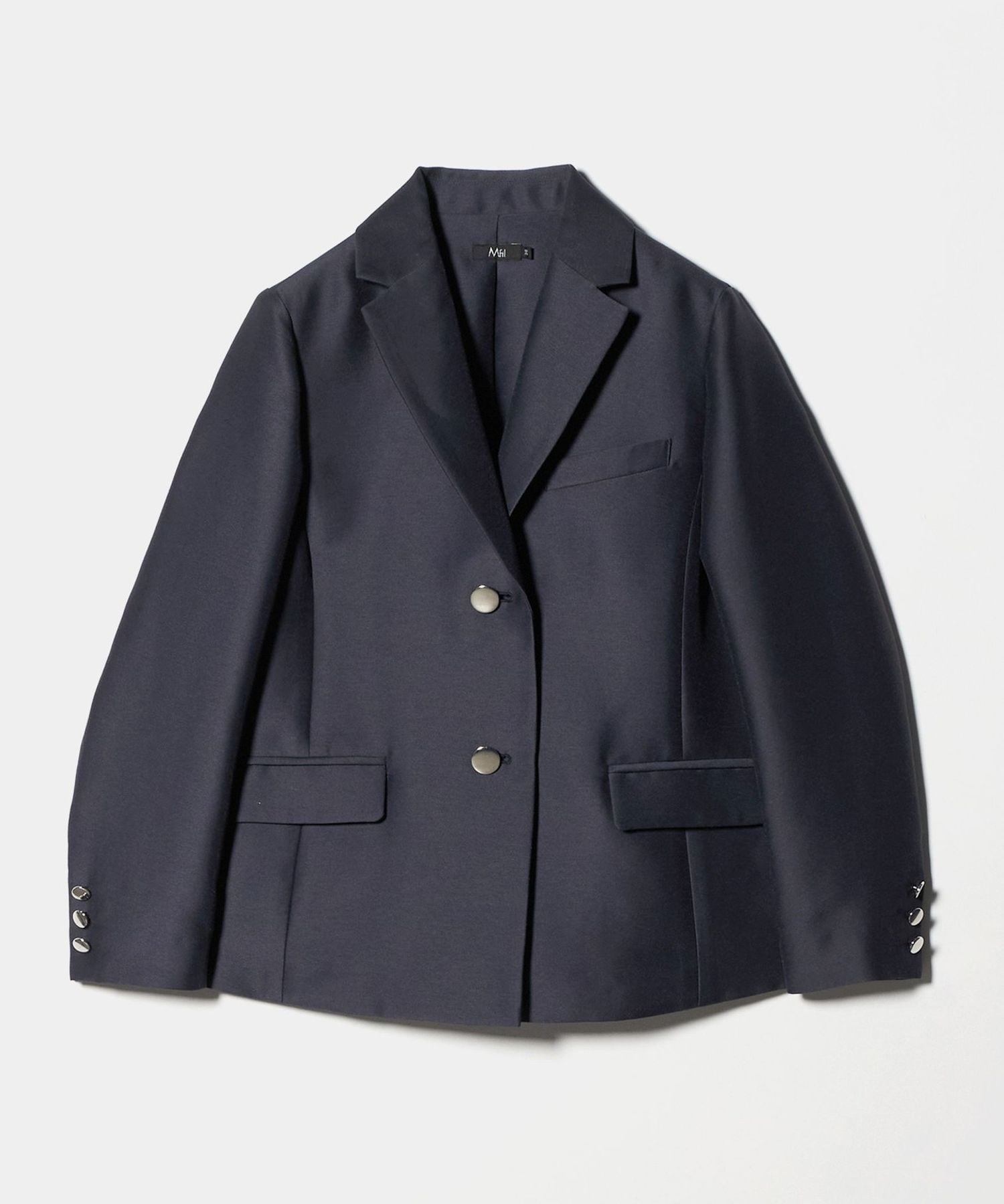 れん　UNFOLLOW ブラック テーラードジャケット サイズ2 M・fil＞テーラードジャケット