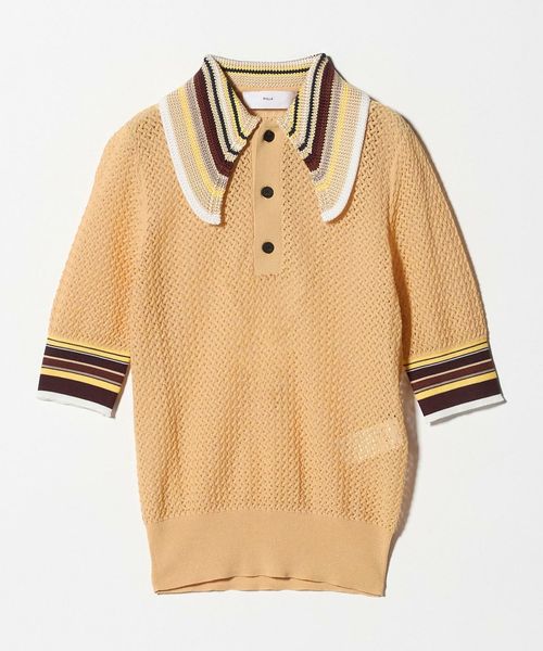 TOGA PULLA/＜TOGA PULLA＞レース ポロニット/ニット / セーター