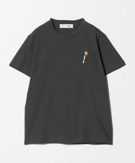 TOGA TOO/＜TOGA TOO＞エンブロイダリー ショートスリーブ Tシャツ DK.GRAY/Tシャツ / カットソー