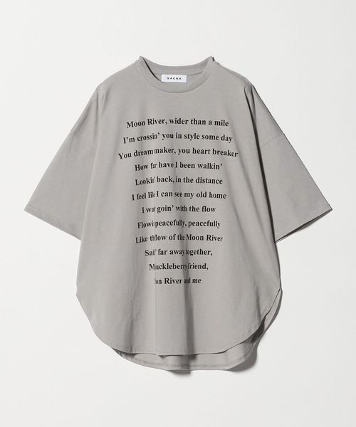 UNITED ARROWS/＜SACRA＞メッセージ Tシャツ/Tシャツ / カットソー