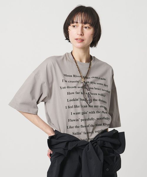 UNITED ARROWS/＜SACRA＞メッセージ Tシャツ/Tシャツ / カットソー