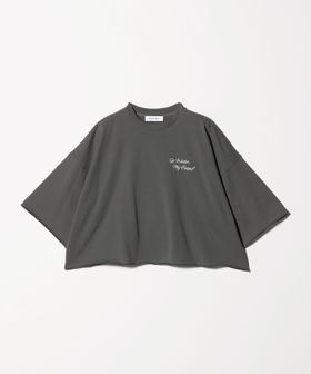 SACRA/＜SACRA＞ハーフスリーブ クロップド メッセージ Tシャツ/Tシャツ / カットソー