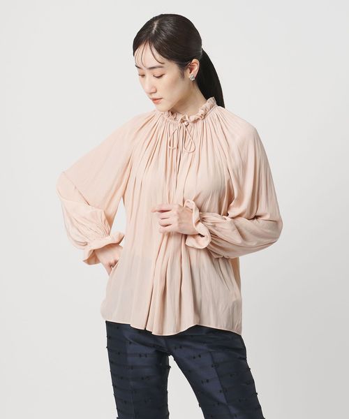 UNITED ARROWS/ボリュームギャザー ブラウス ‐ウォッシャブル‐/シャツ / ブラウス