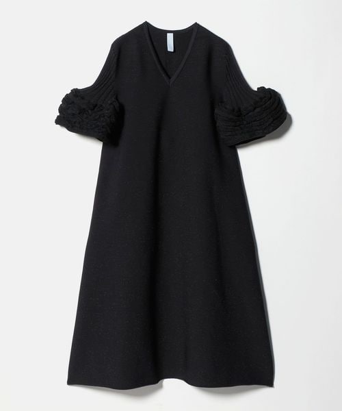 CFCL/＜CFCL＞POTTERY SWELL グリッター ベルスリーブ ドレス/ワンピース