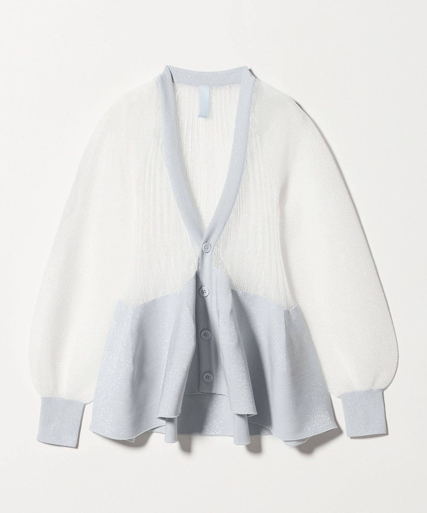 CFCL＞POTTERY LUCENT グリッター パフスリーブ カーディガン