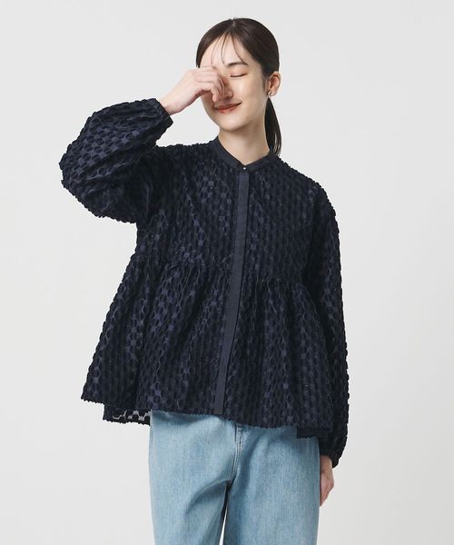 UNITED ARROWS/ラメ ドットジャガード ブラウス/シャツ / ブラウス