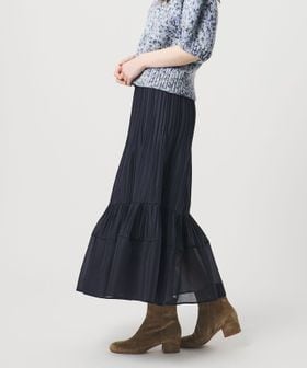 UNITED ARROWS/オーガンジー コンスト プリーツスカート/ミモレ / ロング