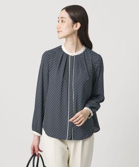 UNITED ARROWS/バイカラー パイピング ブラウス ‐ウォッシャブル‐/シャツ / ブラウス