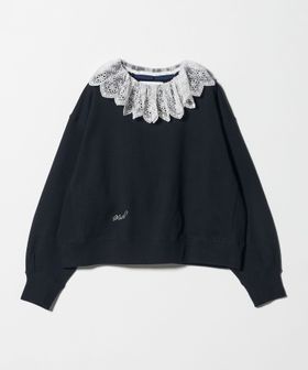 MUVEIL/＜MUVEIL＞レースカラー スウェット/スウェット / パーカー