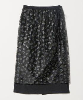 MUVEIL/＜MUVEIL＞フラワー シアー レイヤード スカート/ミモレ / ロング