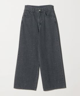 MUVEIL/＜MUVEIL＞バックリボン デニムパンツ MD.GRAY/デニムパンツ