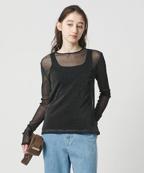 UNITED ARROWS/チュールジャージー グリッター カットソー/Tシャツ / カットソー