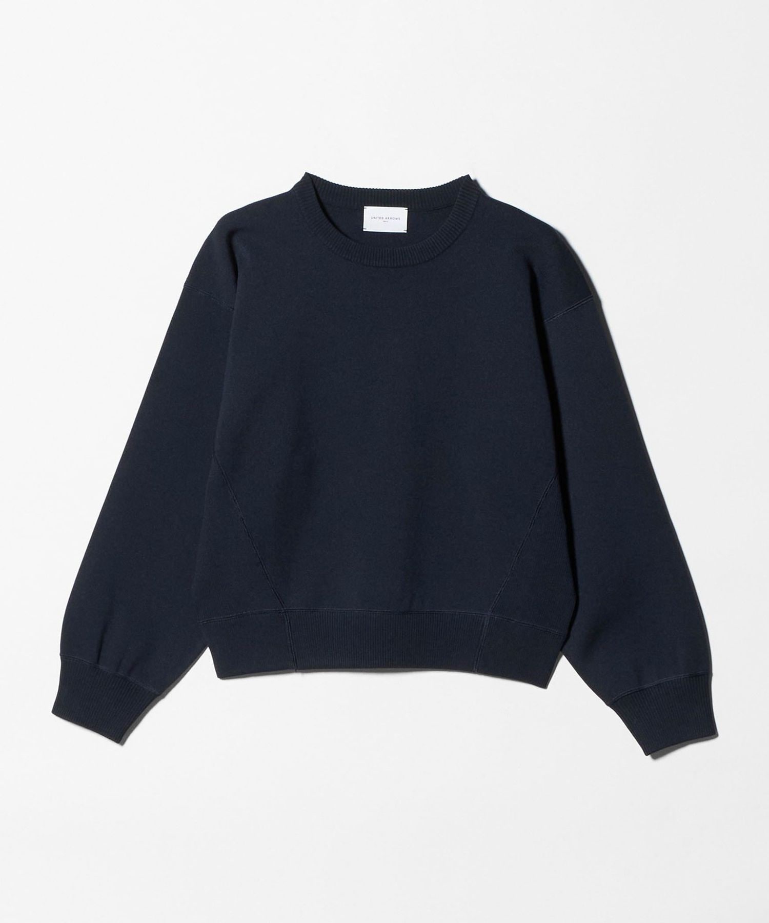 スウェットライク クルーネックニット ‐ウォッシャブル‐