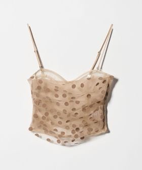 Chika Kisada/＜Chika Kisada＞ドット チュール キャミソール ビスチェ/タンクトップ / キャミソール