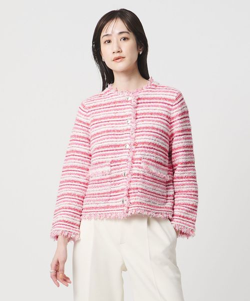 UNITED ARROWS/カラーミックス ツイードライク カーディガン/カーディガン / ボレロ