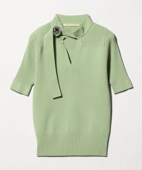 HARUNOBUMURATA/＜HARUNOBU MURATA＞NAMIE ボタン スキッパー ニット/ニット / セーター