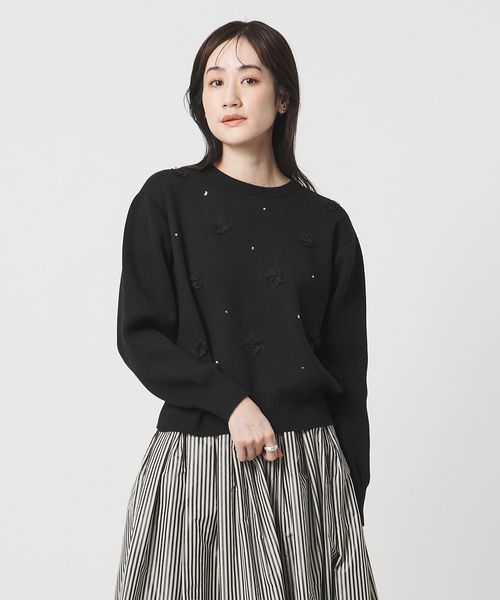 UNITED ARROWS/3D ビジュー プルオーバーニット/ニット / セーター