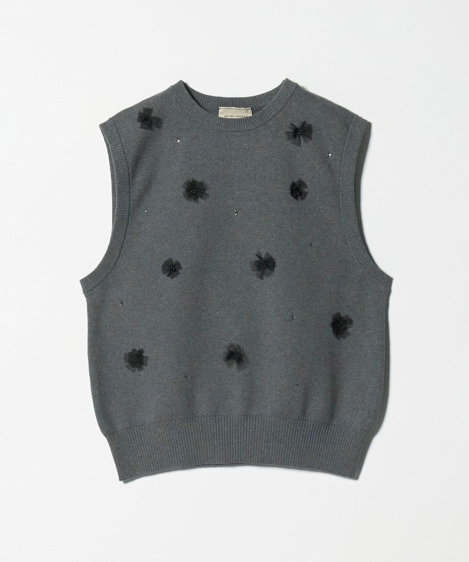 美品 UNITED ARROWS ビジュー ニット ベスト ブラック UNITED ARROWS LTD. OUTLET｜マルチビジュー ニットベスト | Rakuten