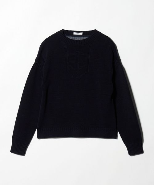 HYKE/＜HYKE＞バック シアー ニット/ニット / セーター