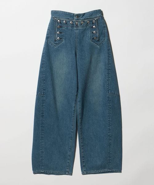 HYKE/＜HYKE＞バレル レッグ デニムパンツ LT.BLUE/デニムパンツ