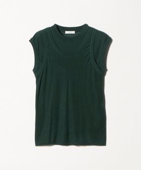 ATON/＜ATON＞レイヤード ノースリーブ ニット/Tシャツ / カットソー