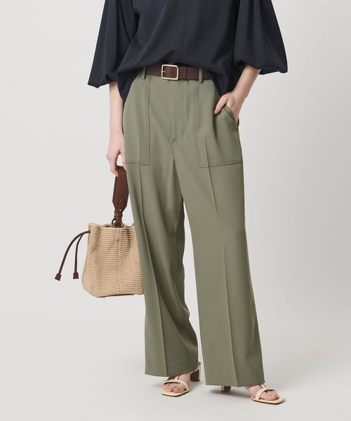 UNITED ARROWS/アセテートポリエステル ベイカーパンツ/その他パンツ